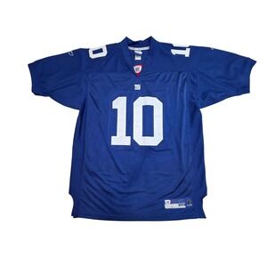 Reebok NFL New York Giants Eli Manning 10 Jersey Blue Mens Size 50 R700A